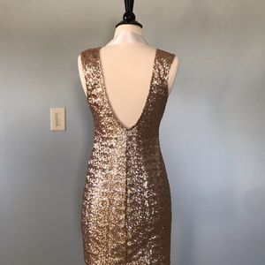 Gold Sequin Dress